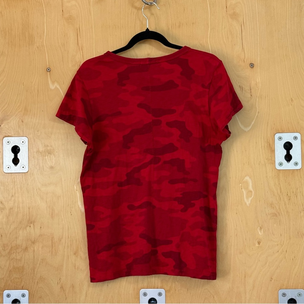 Rag and Bone Red Camo Short Sleeve Tee - Picture 2 of 2